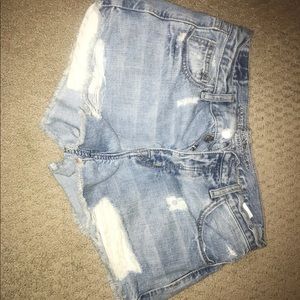 American Eagle ripped jean shorts